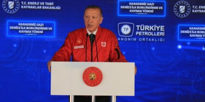 Karadeniz Gazı Cumhurbaşkanı Erdoğan tarafından devreye alındı