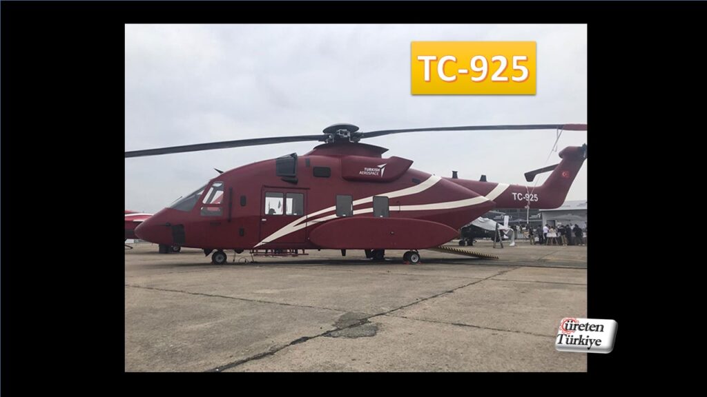 T925 Türkiye’nin yeni helikopteri ilk kez vitrine çıktı