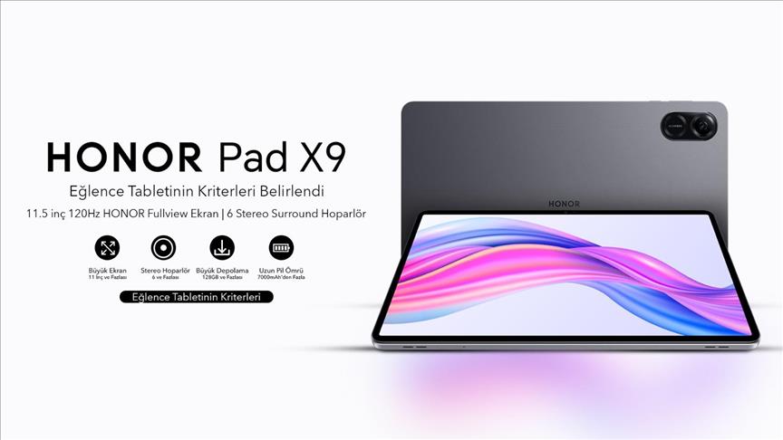 Honor, yeni tablet modeli Pad X9’un özelliklerini açıkladı