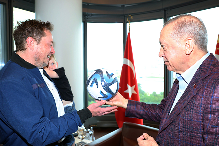 Erdoğan Türkevi’nde Elon Musk’u ağırladı