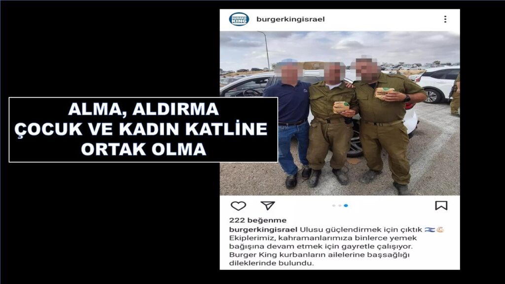Katliamcı İsrail Askerlerini Besliyorlar