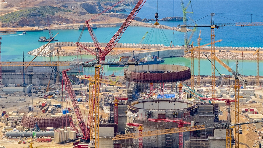 Akkuyu NGS’de 3’üncü ünitenin iç koruma kabuğunun 5’inci katmanı kuruldu