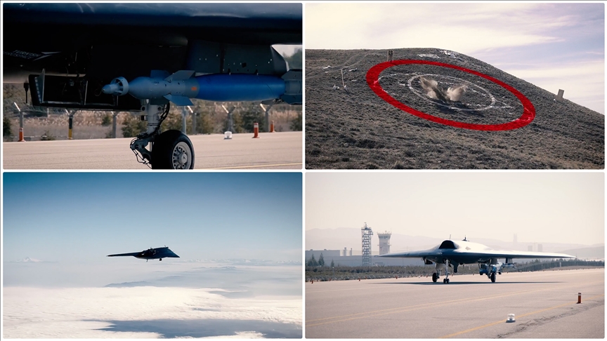 ANKA III’ten ASELSAN’ın LGK-82 mühimmatıyla hedefe tam isabet