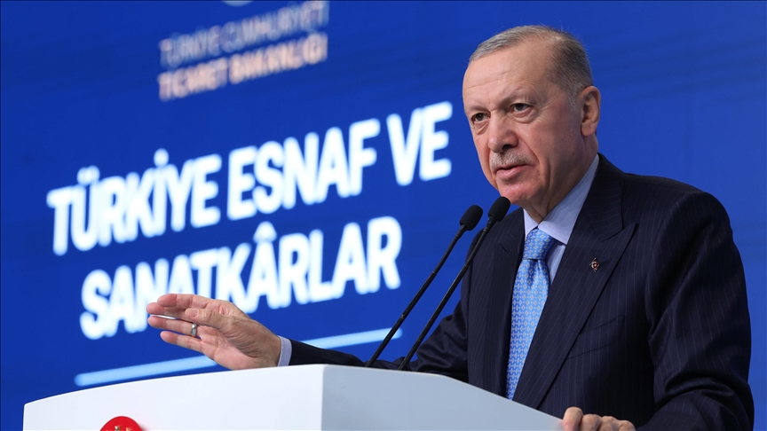 Cumhurbaşkanı Erdoğan: Esnaf ve sanatkar kredi limitini 1 milyon liraya yükseltiyoruz