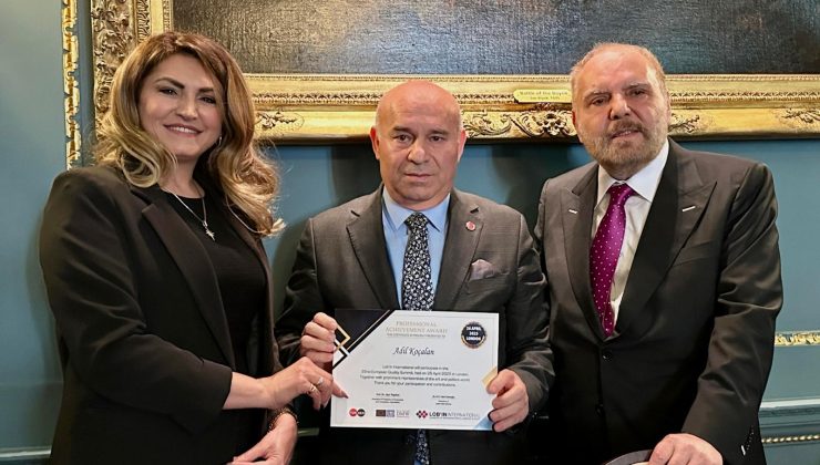 Adil Koçalan Londra’da Başarı Ödülü’nün Sahibi Oldu