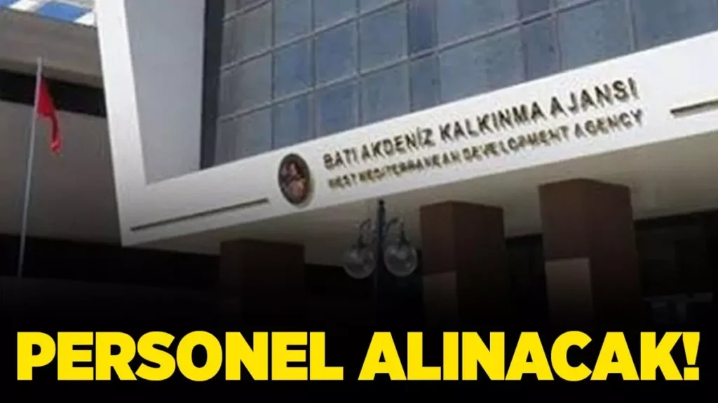 Batı Akdeniz Kalkınma Ajansından Personel Alım İlanı