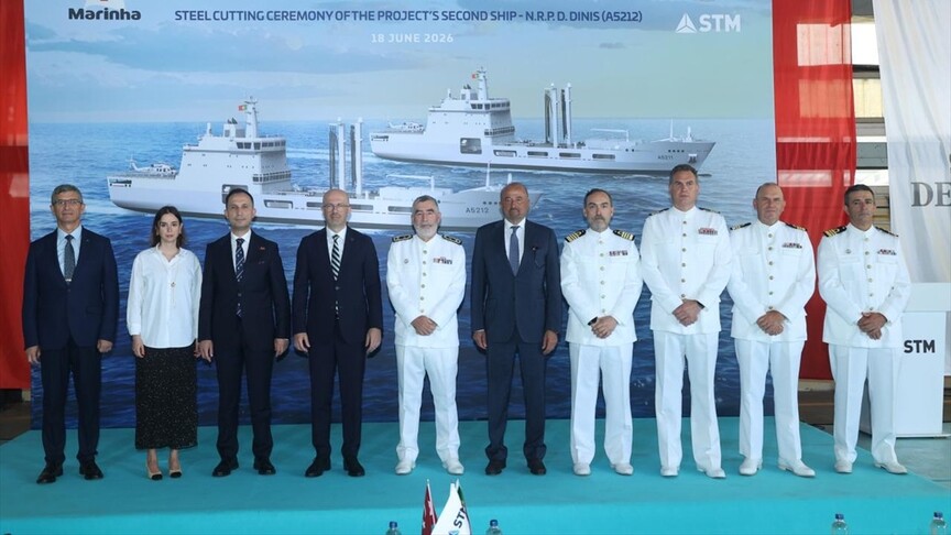 Türkiye’nin Portekiz’e askeri gemi ihracatında ikinci geminin üretimi başladı